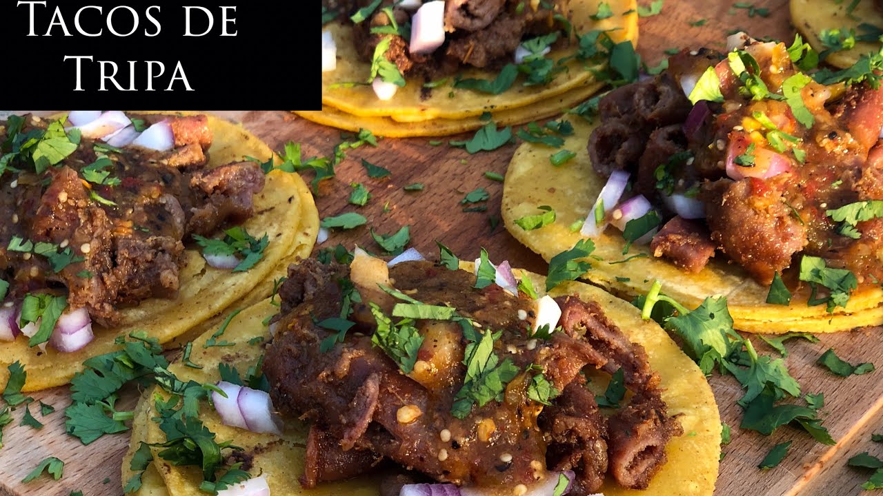 Tacos de tripa / Como Limpiar Tripas / Salsa Taquera