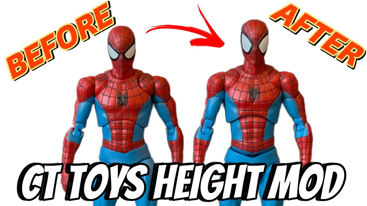 CT Toys/Mafex Руководство по модификации роста Человека-паука (сделайте свои фигурки немного выше)