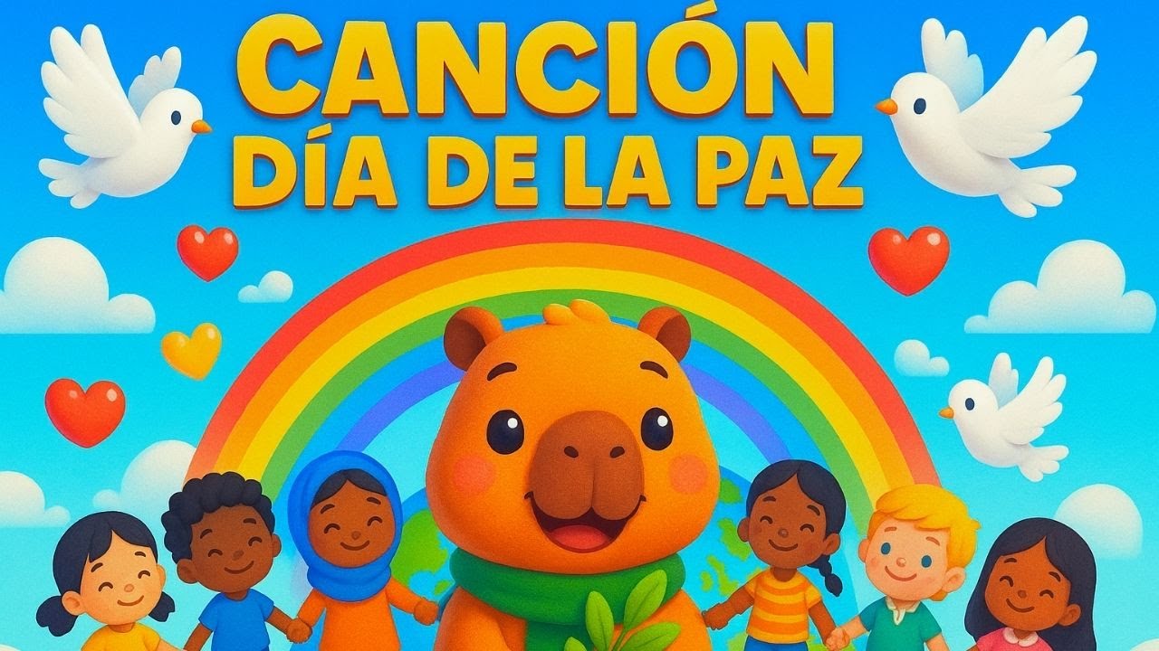 🎵D&Iacute;A DE LA PAZ 🕊️ MEJORES CANCIONES INFANTILES para Kinder | M&uacute;sica Divertida y Educativa 🎶🌈