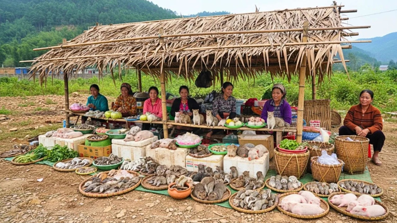 A UNIQUE MARKET LOCATED RIGHT NEXT TO THE ROAD SELLING THINGS THAT AMAZED ME