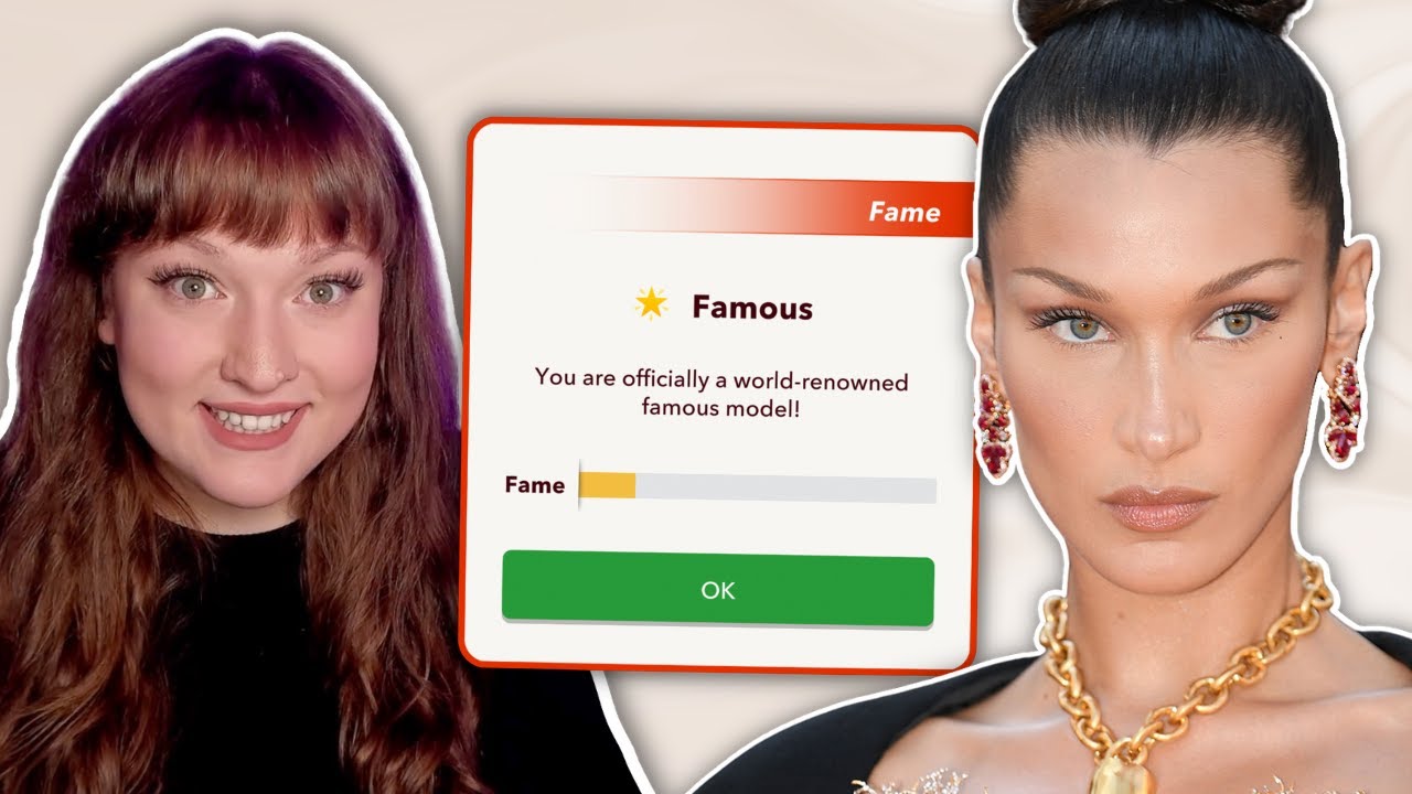 BECOMING BELLA HADID IN BITLIFE! *MODEL JOB PACK*