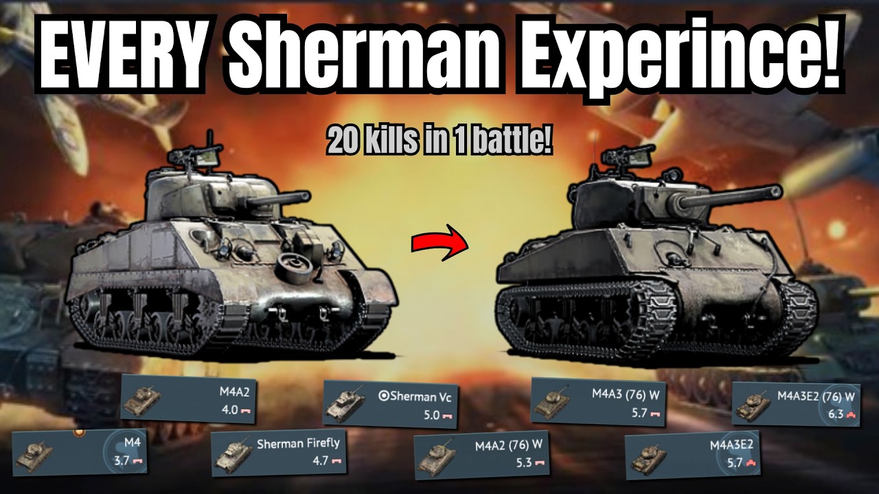 I TRIED EVERY SHERMAN IN THE ENTIRE GAME! +15 tanks🔥(not counting copies) | THEY ARE SOOO UNBALANCED