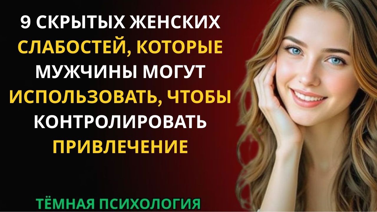 9 СКРЫТЫХ ЖЕНСКИХ СЛАБОСТЕЙ, КОТОРЫЕ МУЖЧИНЫ МОГУТ ИСПОЛЬЗОВАТЬ, ЧТОБЫ КОНТРОЛИРОВАТЬ ПРИВЛЕЧЕНИЕ