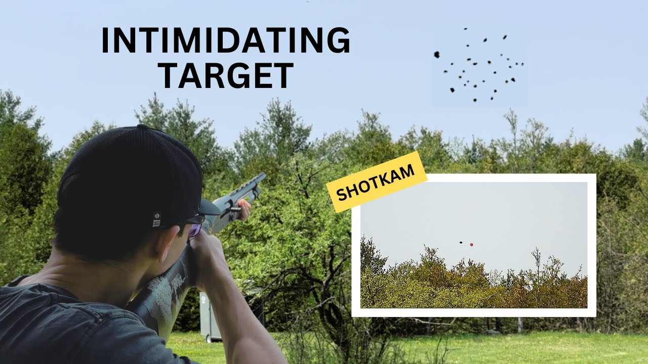 INTIMIDATING target... crossing looper. Sporting clays with Shotkam.