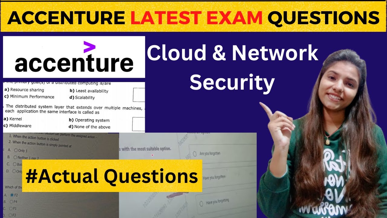 Accenture Cloud and Network Security Questions | Latest Accenture exam Questions #accenture#question