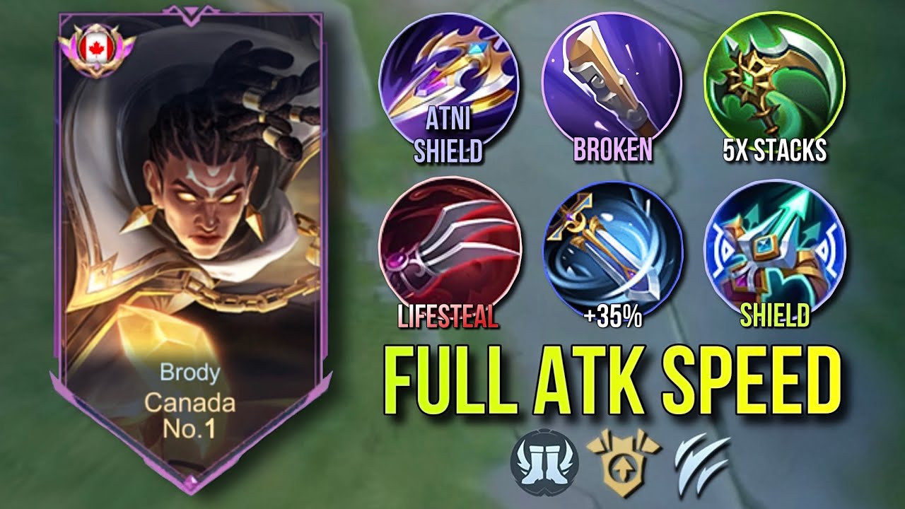 BRODY FULL ATTACK SPEED BUILD 2024!! BRODY NEW EMBLEM SET(MUST TRY)
