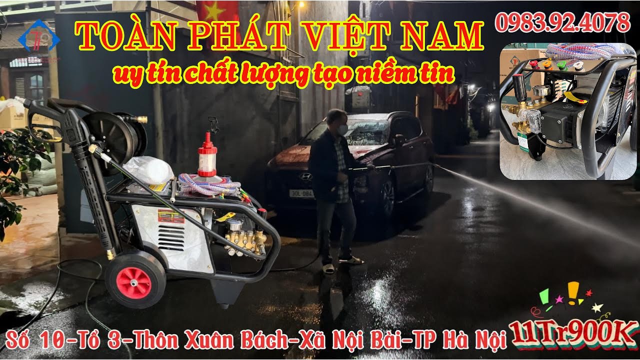 Hành trình giao máy rửa xe công nghiệp Toàn Phát TP LX 3000 Pro cho khách Bắc Ninh