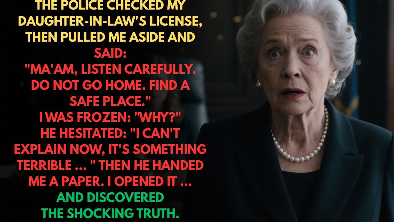 Police Checked My Daughter in Law’s License, Then Pulled Me Aside  “She’s Hiding Something Terrible”