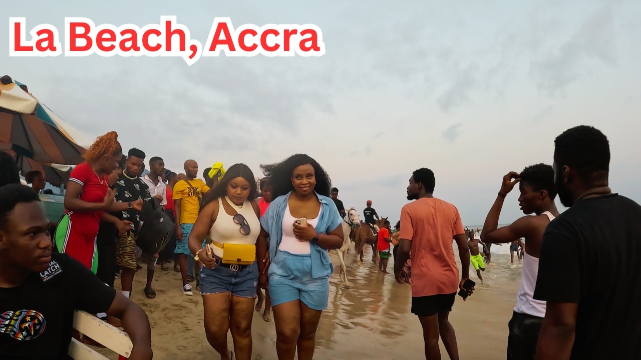 Life on La beach, Accra Ghana. A walking tour