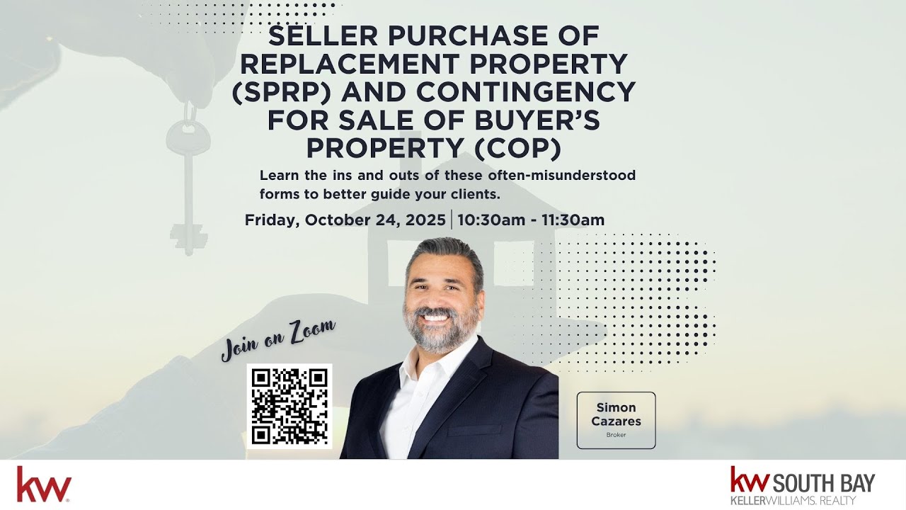 Seller Purchase of Replacement Property & Contingency For Sale of Buyer's Property w/ Simon Cazares
