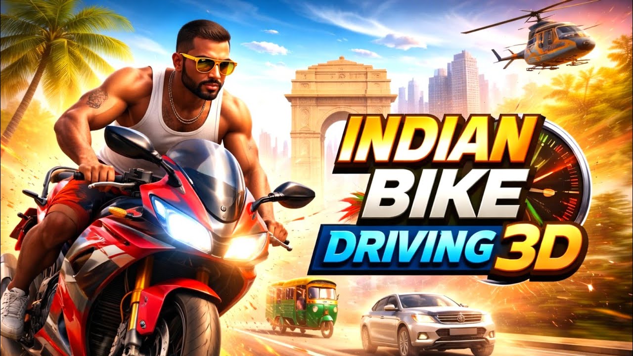 all bike stunt Indian bike driving 3D me game play video full games play video likes bike stunts