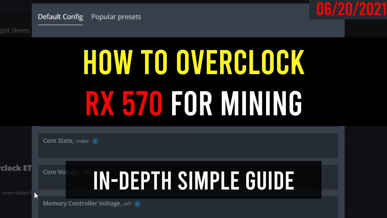How to Overclock RX 570 for mining Ethereum or any Algo Simple in-depth Beginners Guide using HiveOS
