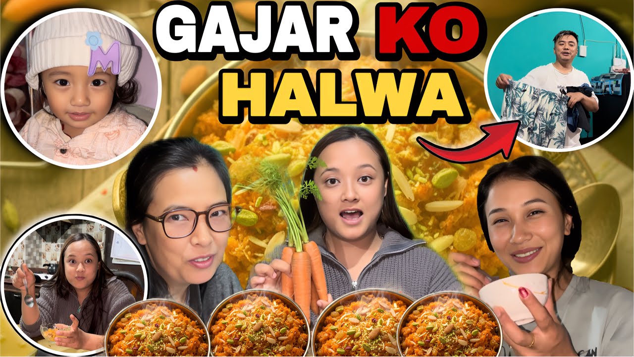 Maile Banako Gajar Ko Halwa Khayera Family Pagal 😱 ft. @luvdavlogs 