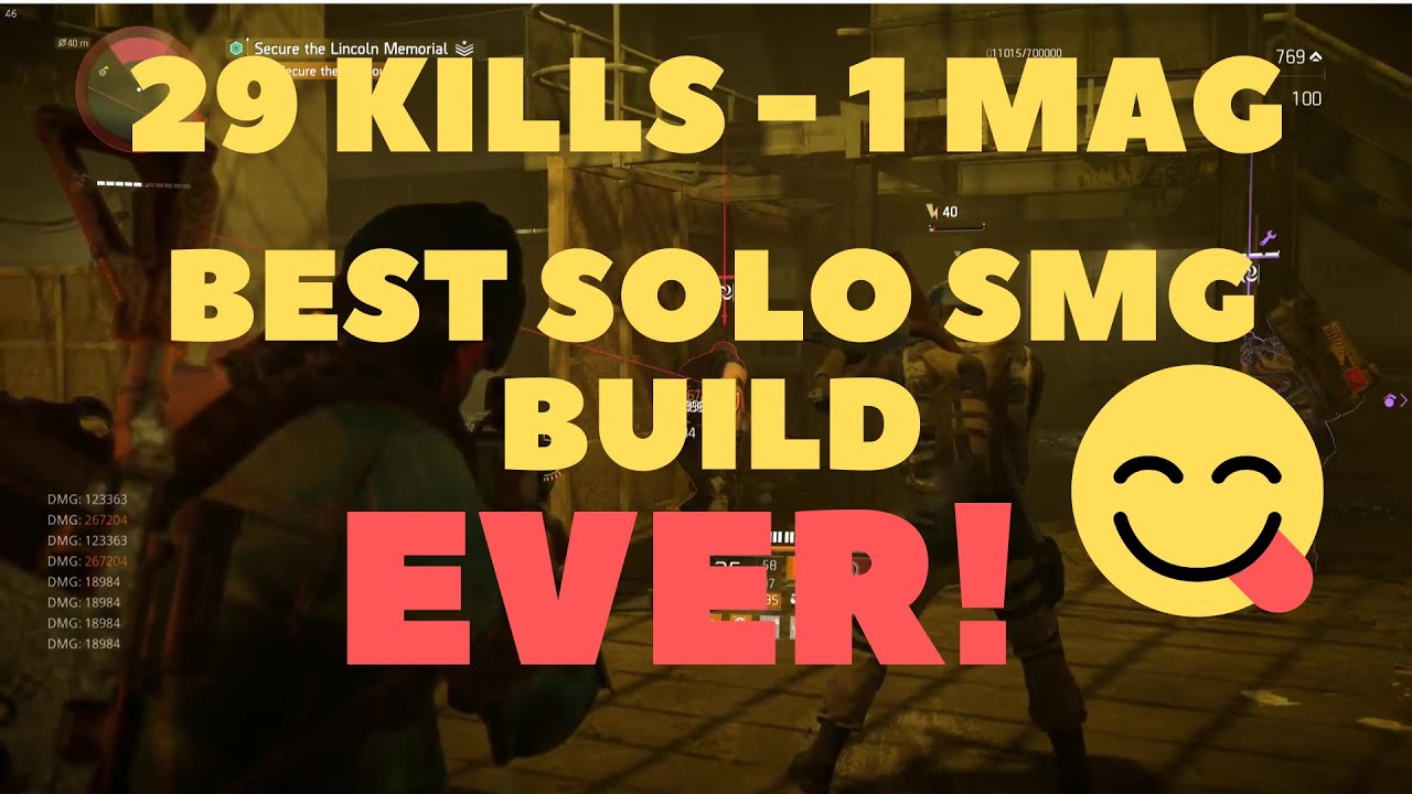 THE DIVISION 2- BEST SOLO SMG BUILD 29 KILLS -1 MAG