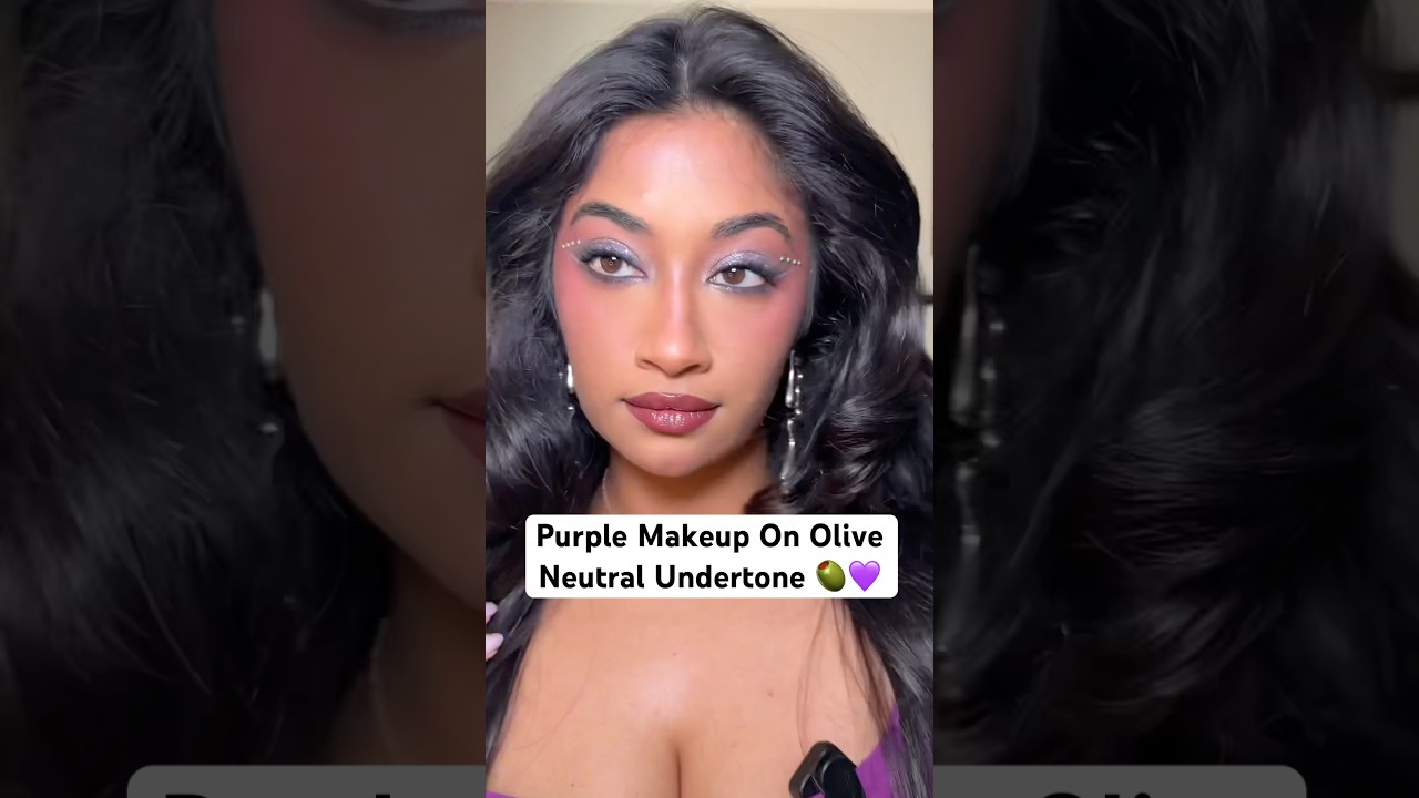 PURPLE MAKEUP🤝🏽OLIVE SKIN TRUST MEEEEE‼️purple and festival makeup are a must at this point 💜