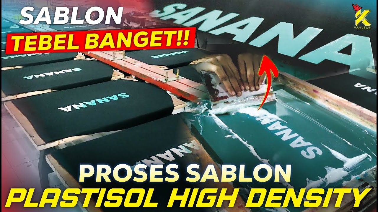 KONVEKSI SABLON‼️ PROSES SABLON PLASTISOL HD Timbul 1mm | Sablon High Density