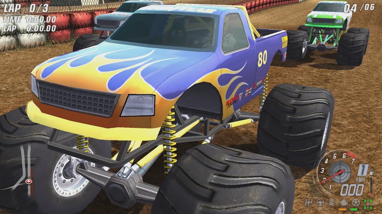 TOCA Race Driver 3 - Monster Truck (National Dirt Raceway) Gameplay 1080p
