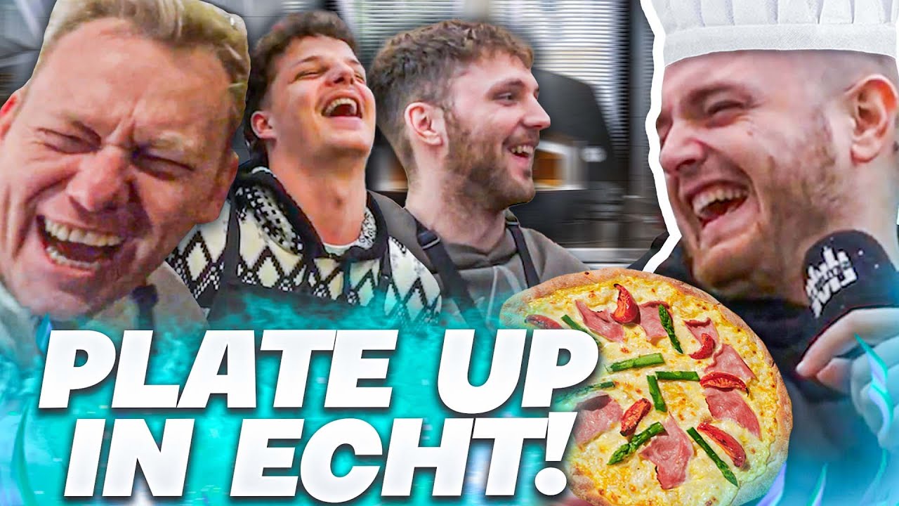 😂😍KRANKE ESKALATION in Hamburg! - FREE PIZZA backen mit @Knossi! - Plate Up in Reallife