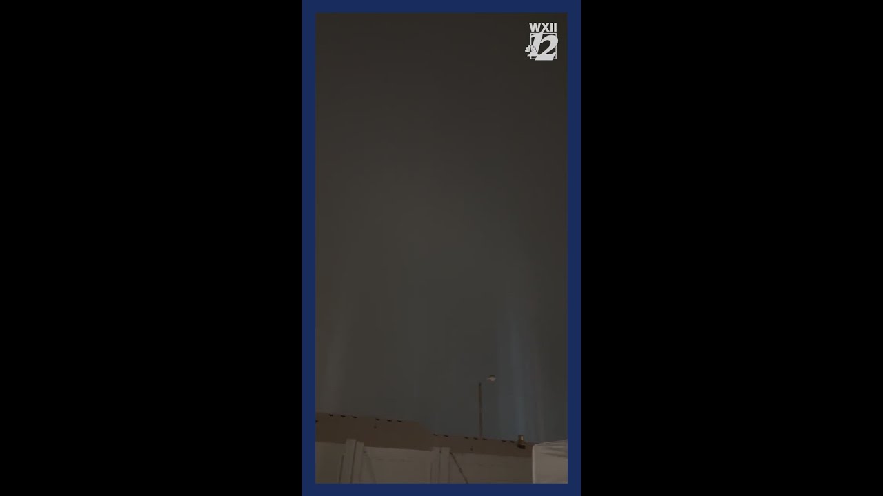 Strange lights captured during winter storm in NC