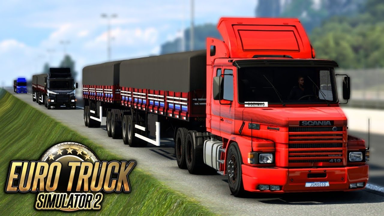 RD e O COMBOIO BARBEIRO DE RODOTREM VIAJANDO NA CHUVA! - EURO TRUCK SIMULATOR 2 + G920