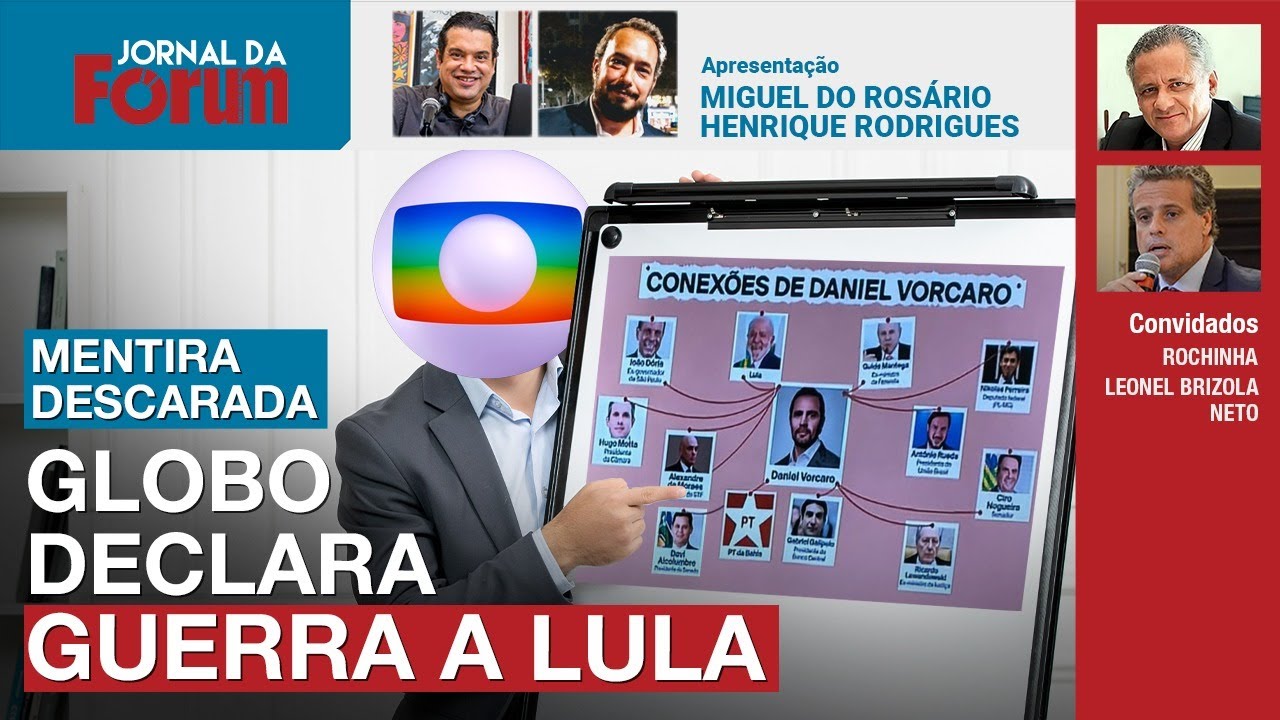 Com mentira absurda, Globo mostra PowerPoint com Lula como centro do escândalo Master | 20.03.26