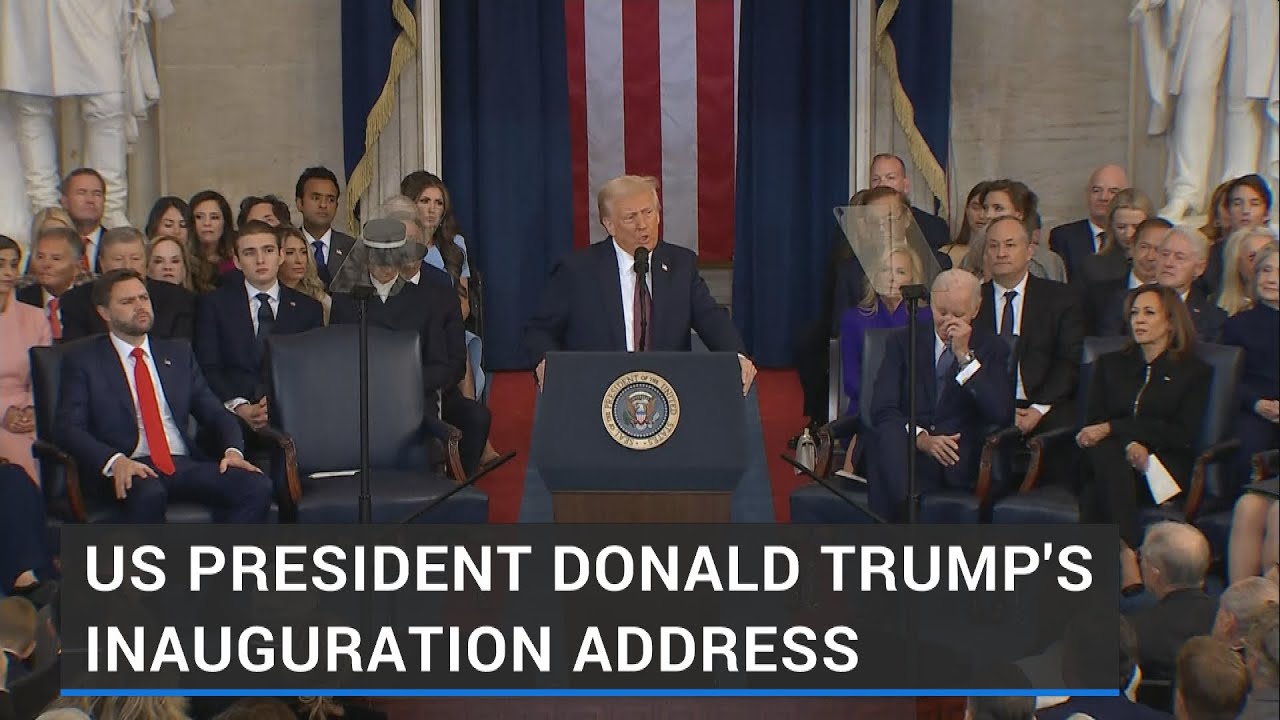 US President Donald Trump's 2025 inauguration address