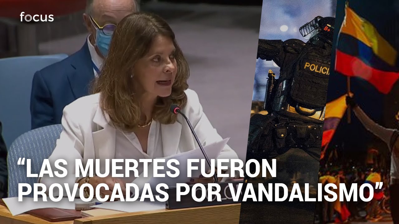La cuestionada declaración de Marta Lucía Ramírez sobre el paro nacional ante la ONU