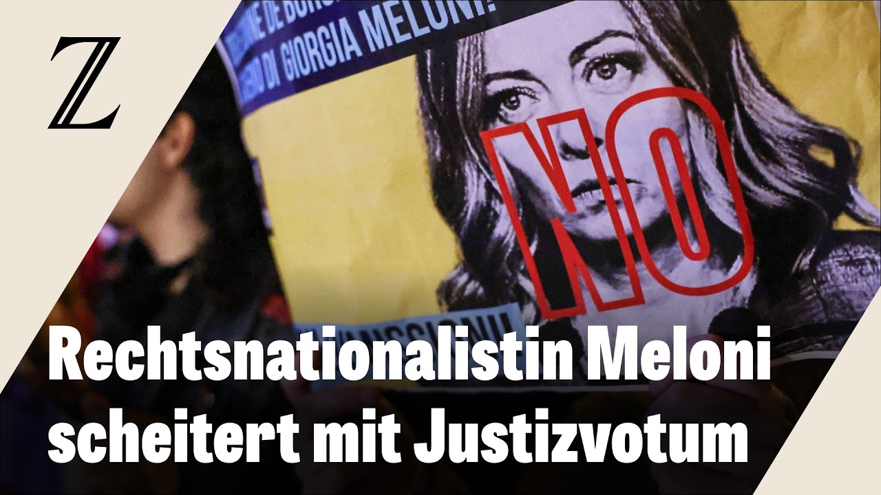 Italiens Ministerpr&auml;sidentin Meloni scheitert mit Justizreform