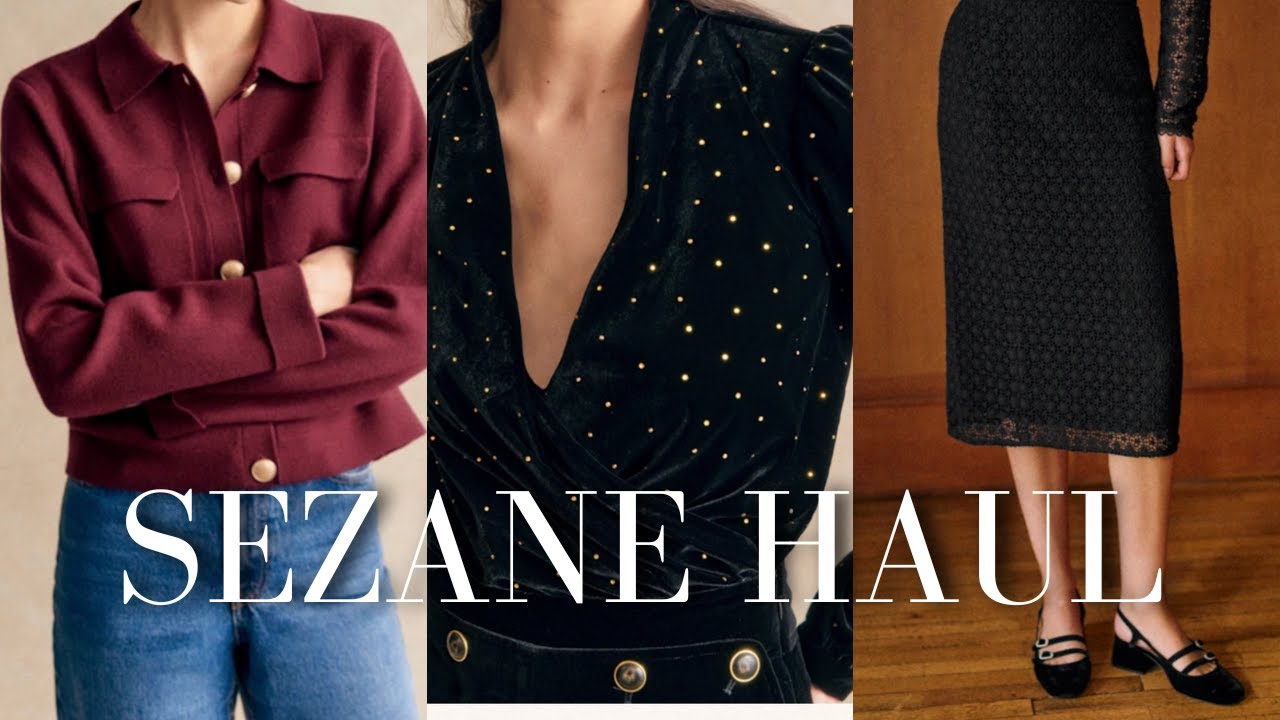 Sezane Holiday Collection 2024 | Betty Cardigan Sami & Louisa Jumpers Musetta Skirt Abelia Blouse