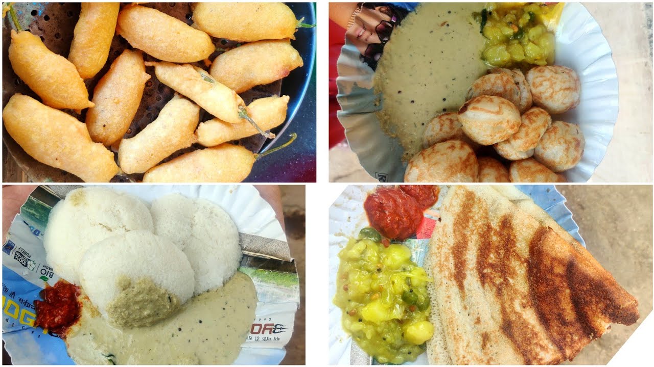 South Indian Breakfast in Hampi | SagarhotelHampi | Gundponglu  (Appam) | Mirchi Vada| Dosa | Idli