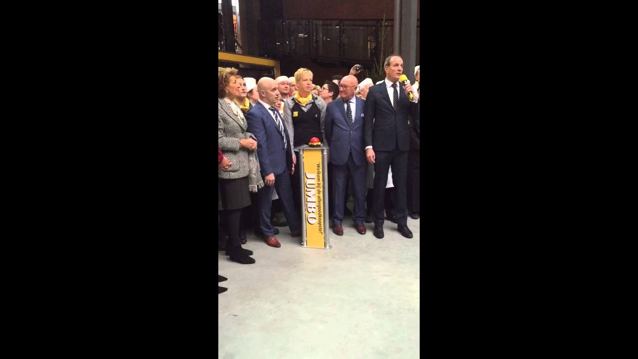 Opening Jumbo Foodmarkt door Frits van Eerd.