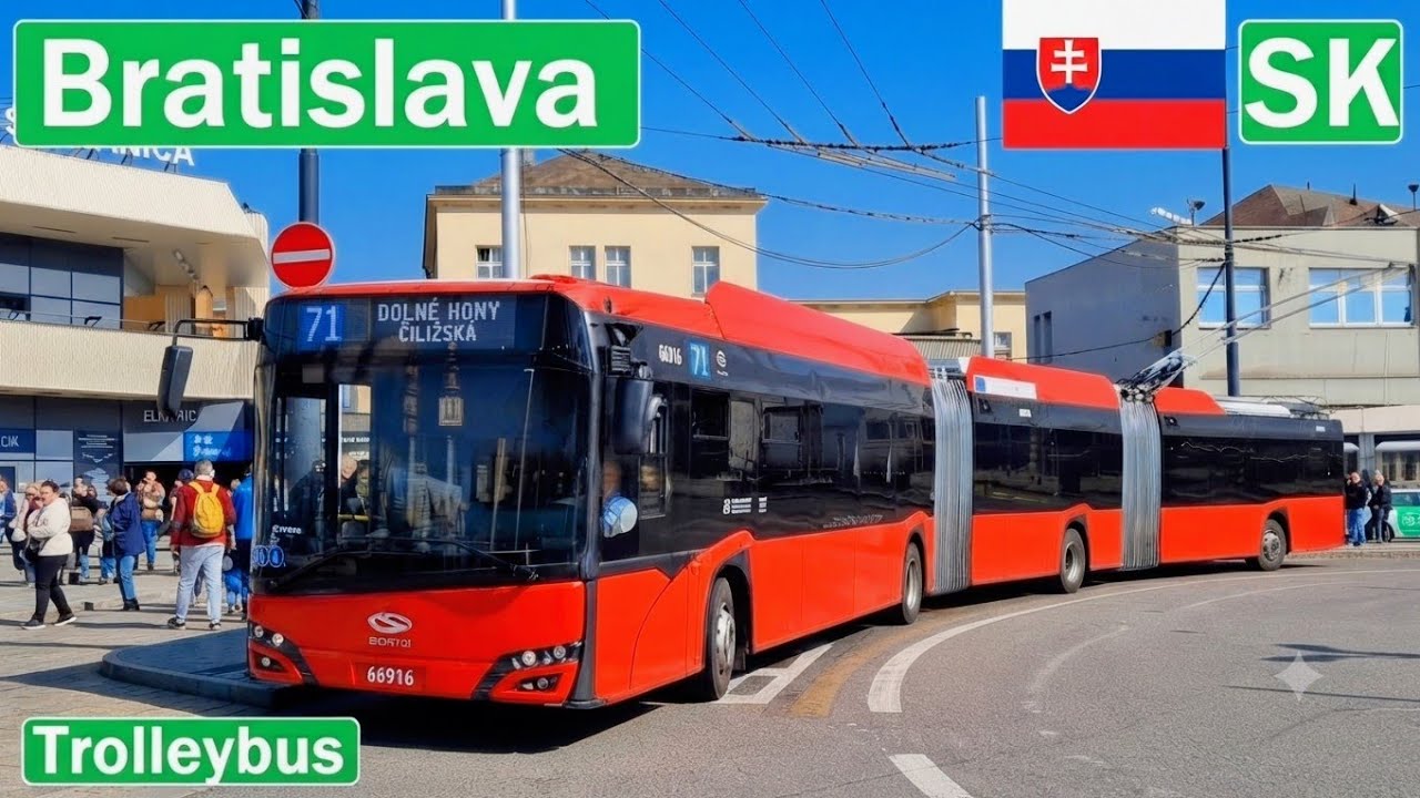 🇸🇰 BRATISLAVA TROLLEYBUS 2024 | Trolejbusy v Bratislave【4K】