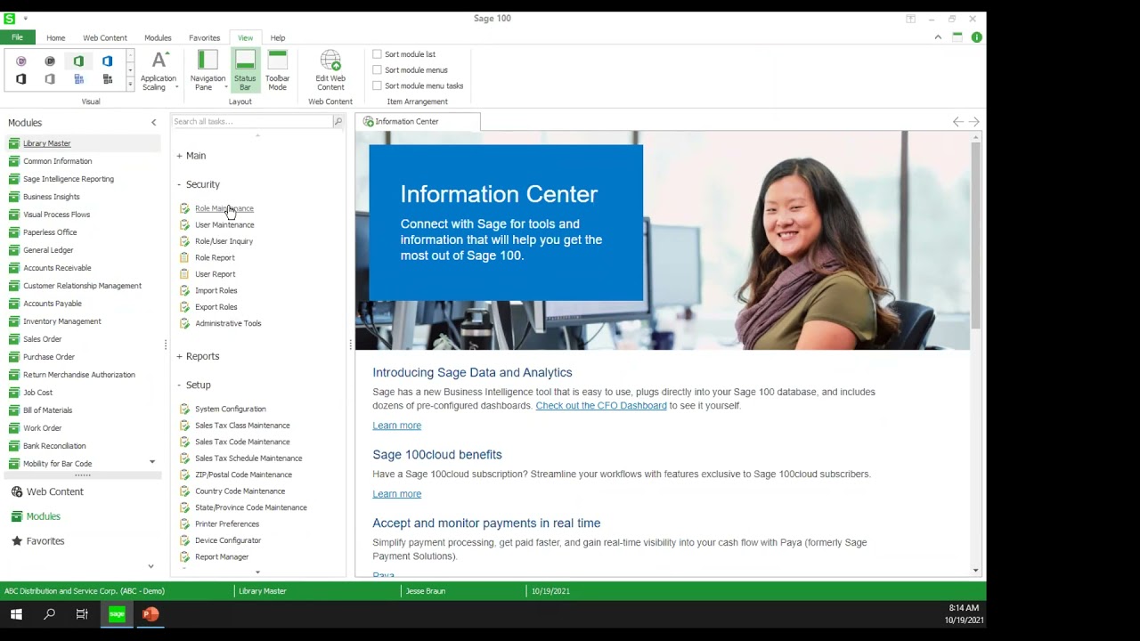 Sage 100: Back to Basics