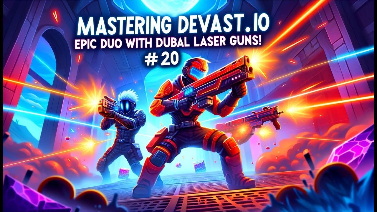Epic Team-Up in Devast.io: Dual Laser Guns & Subscriber Showdown!