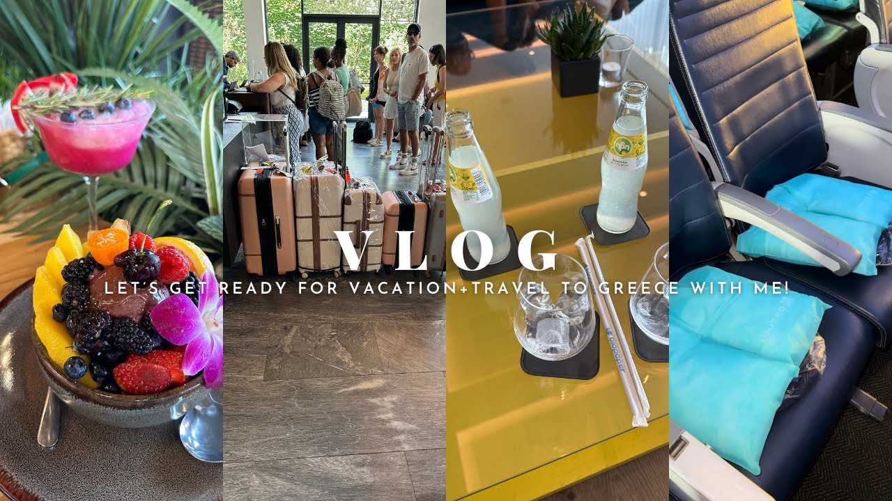 VLOG| Getting Ready For Vacation + Travel to GREECE with me!!