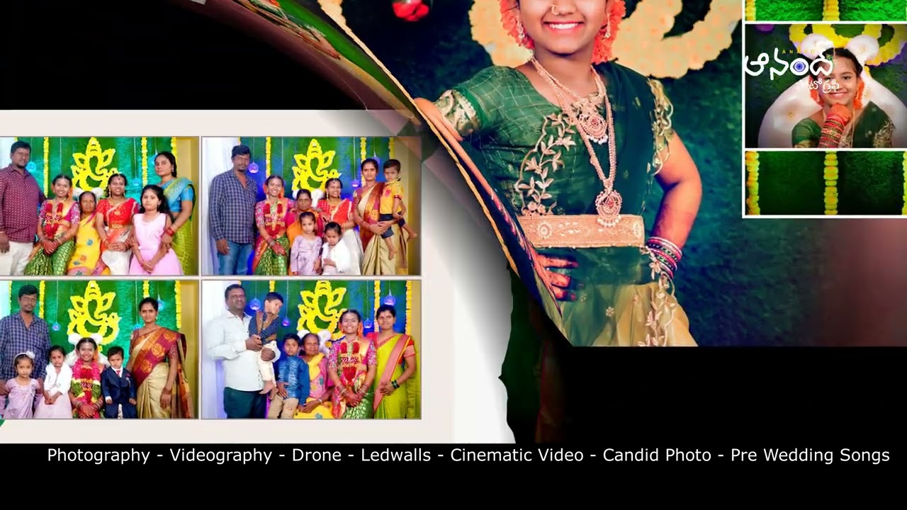 Sri Lekha | Digital Album Slides 2022 | Anand Photography | Half Saree Ceremony | Canvera Album