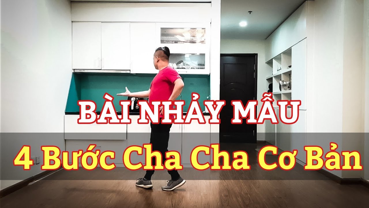 4 bước CHA CHA CHA  cơ bản cho người mới bắt đầu nhảy/ NHẢY MẪU Leo (B&Agrave;I HƯỚNG DẪN BẤM▶️)