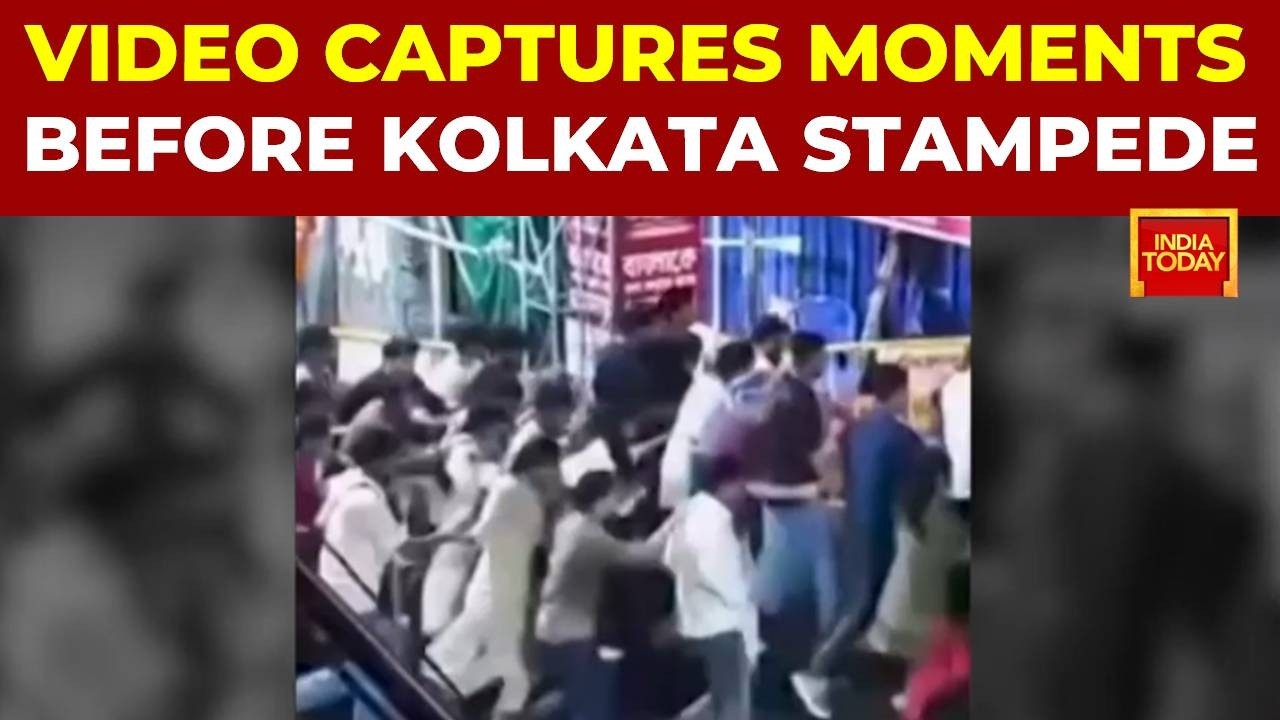 First On India Today: New Video Shows Rain Triggering Deadly Stampede At Kolkata Durga Puja Pandal