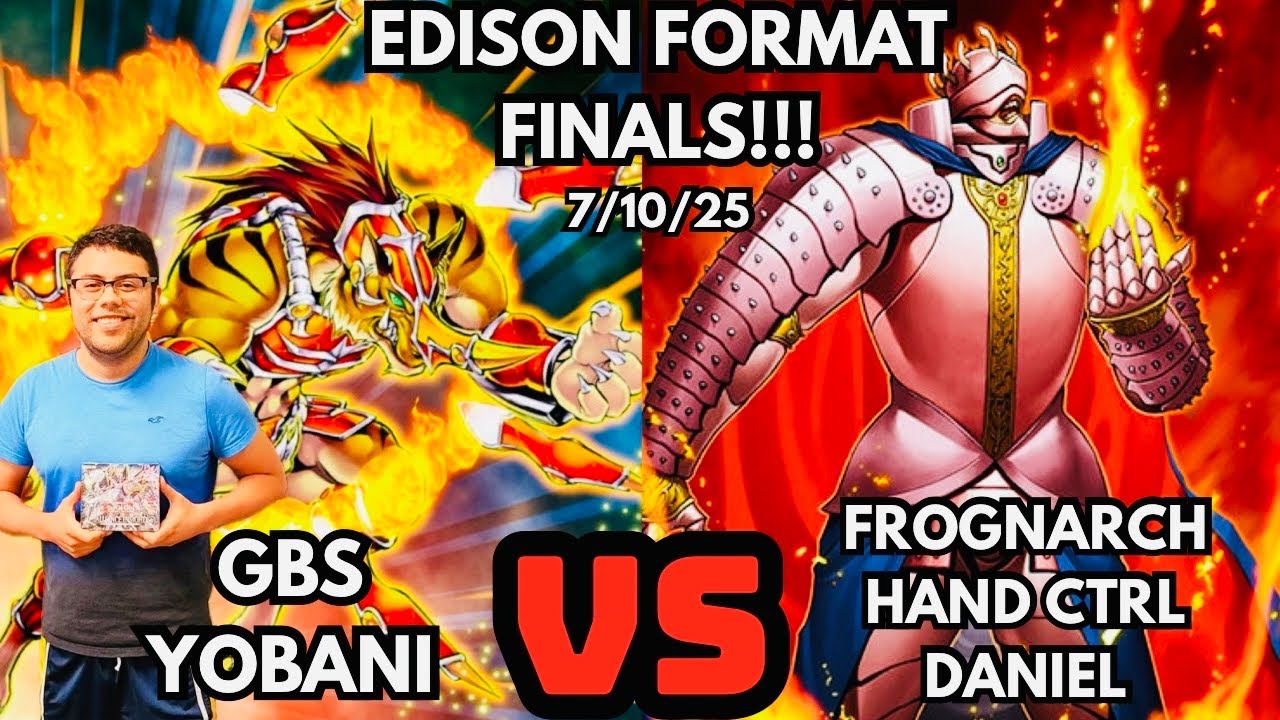Yugioh Edison Format Finals: Gladiator Beasts Vs Frog Monarch Hand Ctrl!