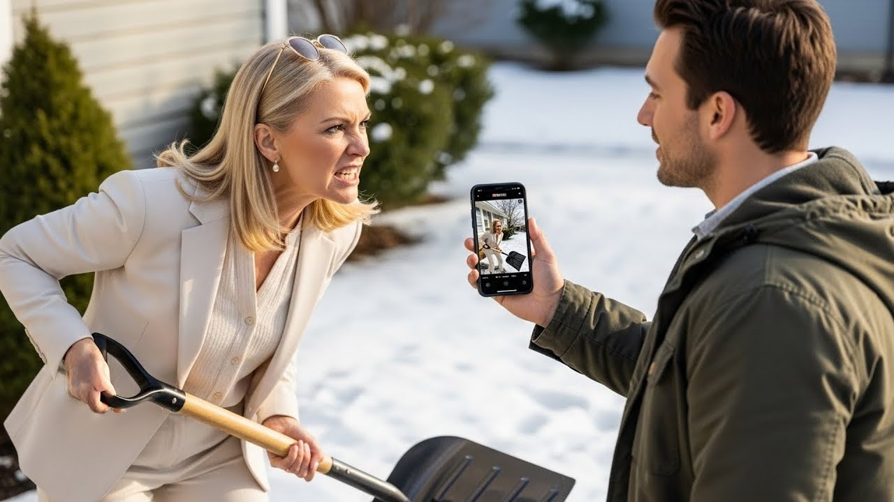 HOA Karen Stole My Snow Shovel Off My Porch, Then Denied It When I Showed Her the Video