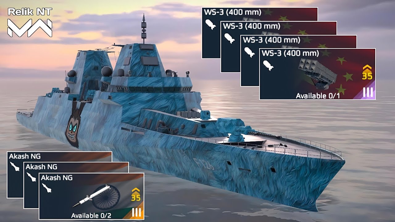 Fgs F126 With 4x WS-3 And Akash NG | Most Annoying Build - Modern Warships 