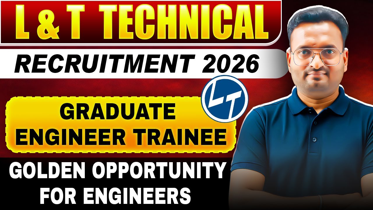 L&T Recruitment 2026 | Graduate Engineer Trainee | Golden Opportunity for Engineers! 🚀#infinityzone 