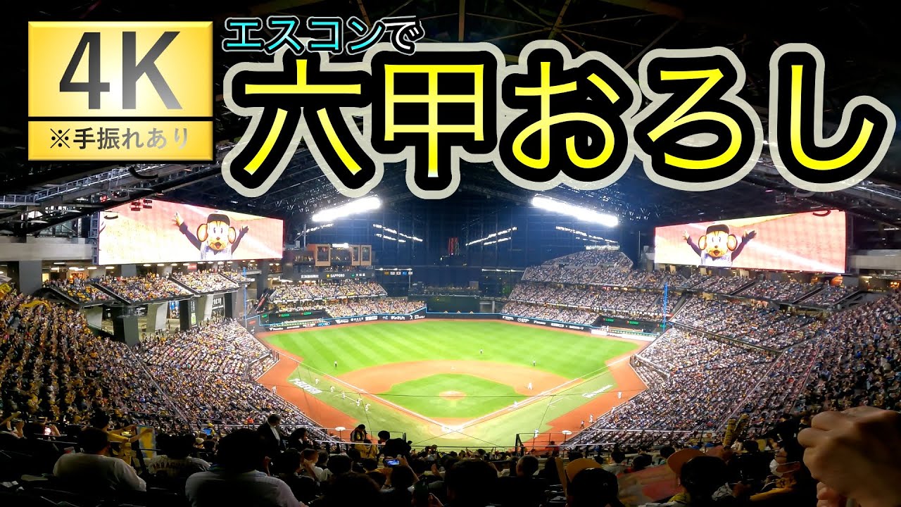 【4K】エスコン で 六甲おろし !!!【北海道日本ハムファイターズ VS 阪神タイガース】【セ・パ交流戦】【エスコンフィールド北海道】