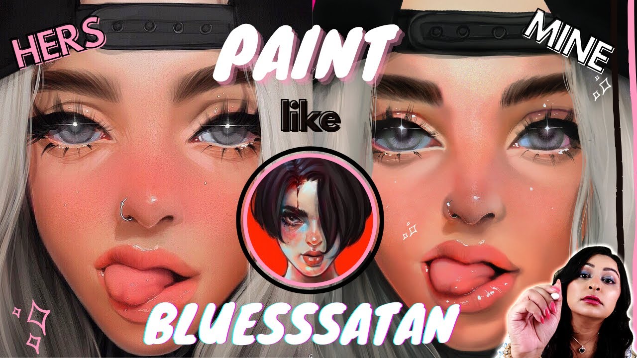 💙 BLUESSSATAN TUTORIAL | Bluesssatan (Julia Razumova) Style Study 🎨