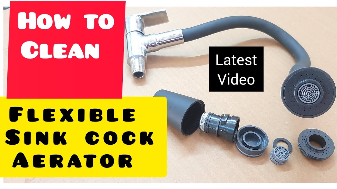 How To Clean Two Flow Kitchen Sink Cock Aerator | Flexible Sink Tap Cleaning | Faucet Head Cleaning