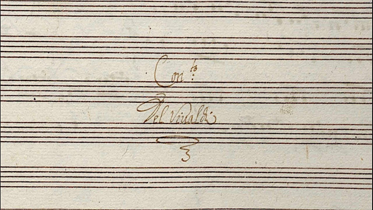 VIVALDI | Concerto RV 390 in B minor | Original manuscript