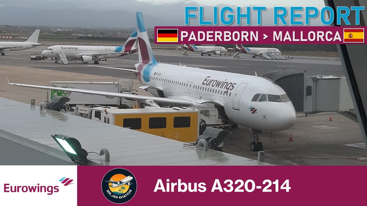 FLIGHT REPORT | Eurowings Europe | A320-214 | Paderborn - Mallorca  [Deutsch/German]