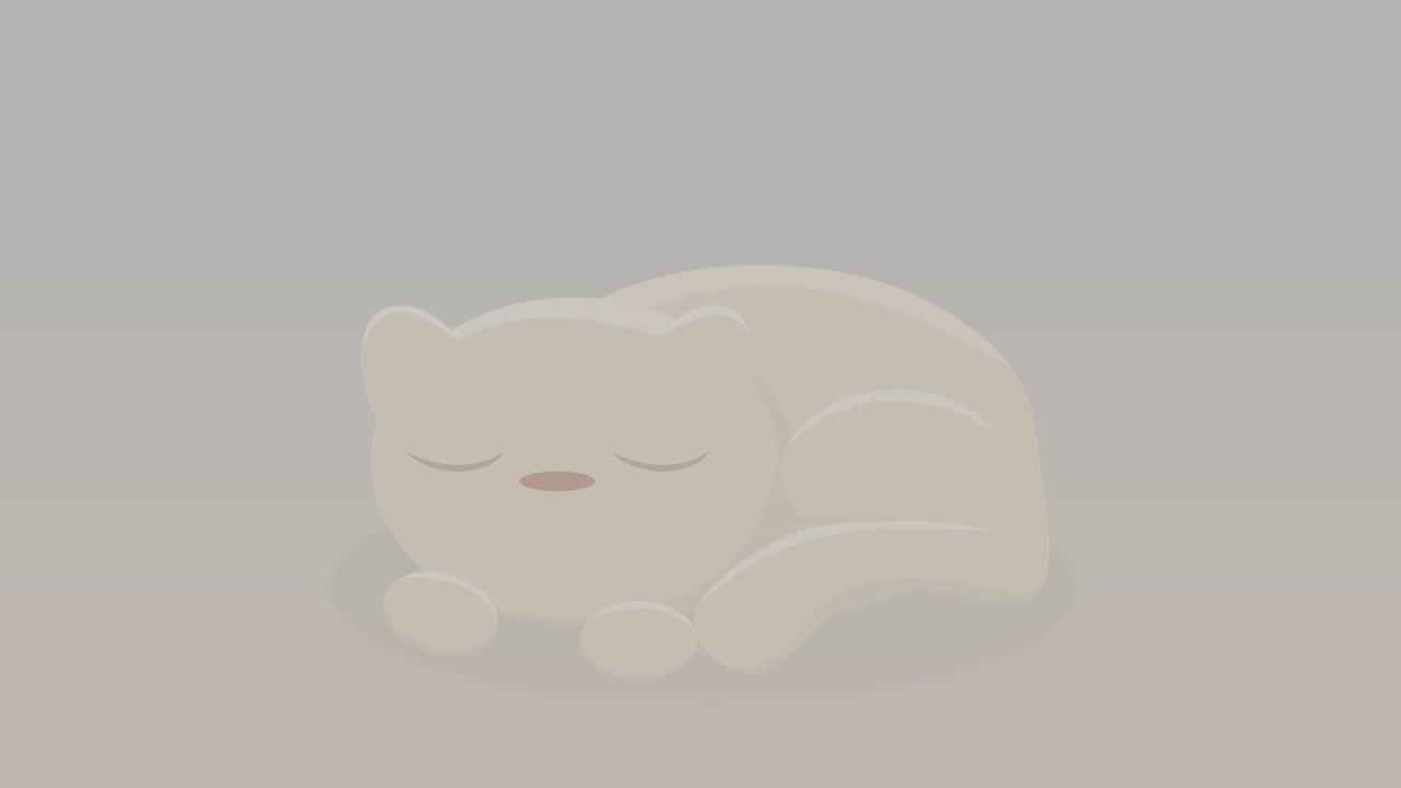 Calm Sleeping Cat at Night | Soft Breathing Loop for Babies (1 Hour)