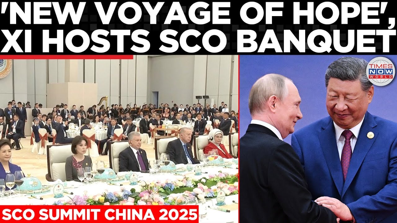 Xi Toasts Unity at SCO Banquet in Tianjin, Welcomes Putin, Modi, Lukashenko | Times Now World