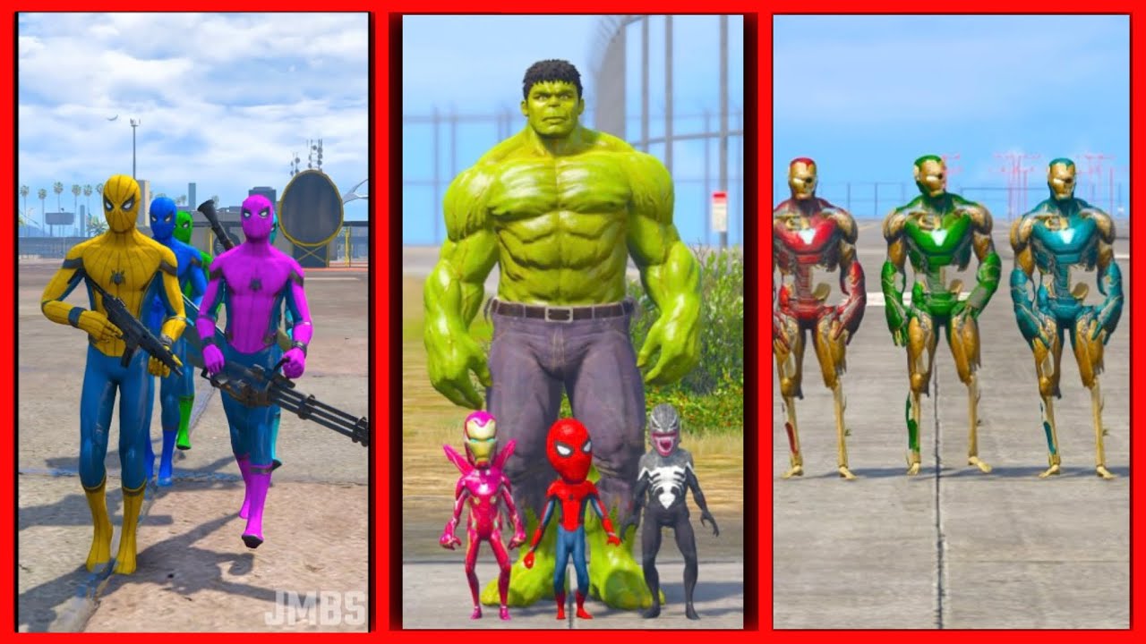 SPIDERMAN VS IRONMANZOMBIE BATTLE : GTA V | SPIDERMAN vs HULK WHO IS THE STRONGEST?
